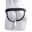 Hollow Vibrating Strap-On 19 cm - Dark