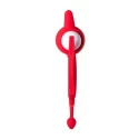JOS SWEET DEVIL, Penis vibrating ring , silicone, red, 8.5 cm