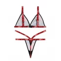 Plaid Patterned Bra Set