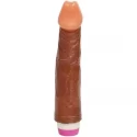 Vibrator - 1064 , PVC , 2AA Batteries, Color Brown