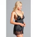Babydoll With Lace - Black