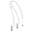 Steamy shades adjustable nipple clamps and tweezer clit clamp