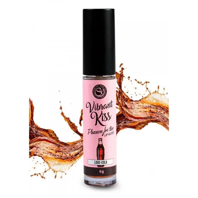 Błyszczyk do seksu oralnego Lip Gloss Vibrant Kiss Cola