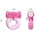 Vibration and condom ring Pink