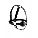 Strict head harness with ball gag