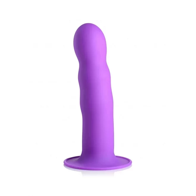 Squeezable wavy dildo