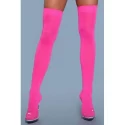Thigh High Nylon Stockings - Black