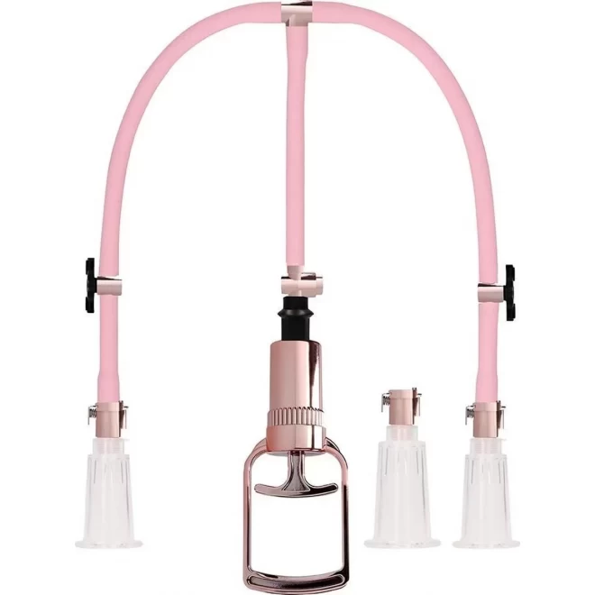 Clitoral & nipple pump set medium - rose gold