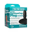 Black suction cup plug - large