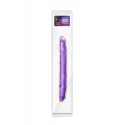 B YOURS 14"DOUBLE DILDO PURPLE