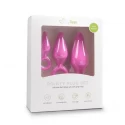 Black Buttplugs With Pull Ring - Set