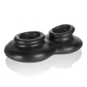 [sil] juicy duo cockring - silicone smoosh - black