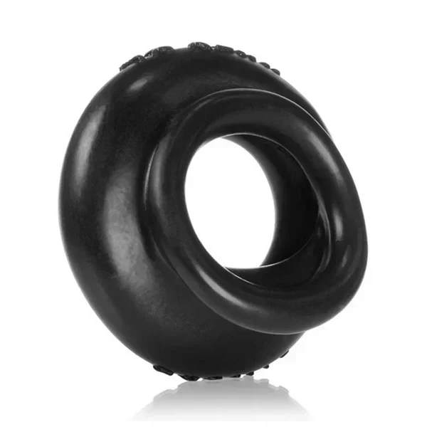 [sil] juicy xl padded cockring - silicone smoosh - black