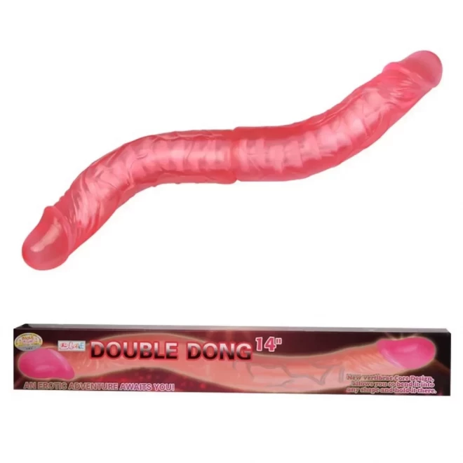 Elastic jelly double dong, pink, 36cm