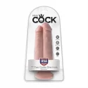King cock two cocks one hole 17.80 cm. (7.00 inch) - flesh