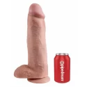 Realistyczne dildo z jądrami i przyssawką - King Cock 12" Cock with Balls
