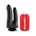 King cock double penetrator - black