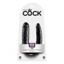 King cock u-shaped large double trouble - black