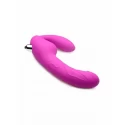 Royal rider vibrating silicone strapless strap on