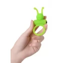 Cock ring A-Toys with vibro bullet green