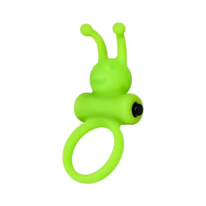 Cock ring A-Toys with vibro bullet green