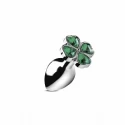 Metalowy korek analny z cyrkonią Lucky Clover Gem Small