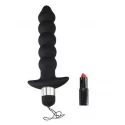 Wireless black vibrating anal beads remote