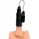 Lightning stroke silicone stroker with vibrating bullet