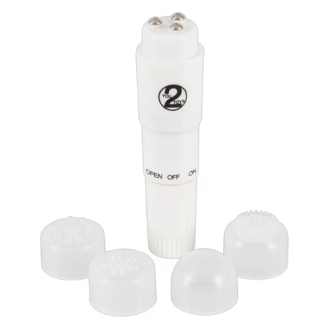 Masażerek z różnymi końcówkami Compact Pro (2 kolory)