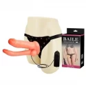 Ultra Passionate Double Harness Flesh Vibrating
