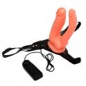Ultra Passionate Double Harness Flesh Vibrating