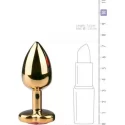 Koreczek metalowy z kryształkiem Metal Butt Plug