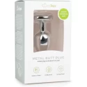 Koreczek metalowy z kryształkiem Metal Butt Plug