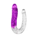 TWO TONE SUPER SIZE DOUBLE DONG PURPLE
