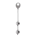 DOMINO METALLIC BALLS - SILVER