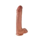 Anatomiczne dildo z jądrami King Cock (2 kolory)