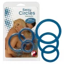Trzy pierścienie uciskowe Sexy Circles (2 kolory)