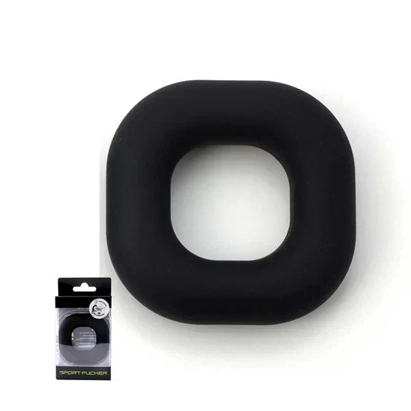 Liquid silicone big boner ring - black
