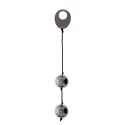 DOMINO METALLIC BALLS -CHROME BLACK