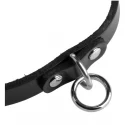 Unisex Leather Choker with O-Ring