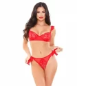 Lace 2-Piece Set - Red