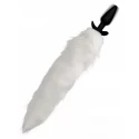 Vibrating Narrow Anal Plug With Tail - Fox