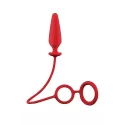 MENZSTUFF 3,5INCH DOUBLE RING ANAL PLUG RED