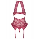 Bielizna-Ivetta gorset i stringi czerwony S/M