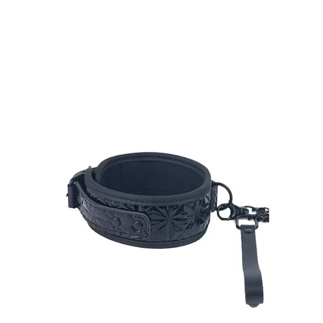 BTB FETISH COLLAR WITH LEASH BLACK