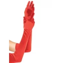 Extra long satin gloves