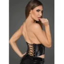 F211 lacquered eco leather corset wit fishbones xl