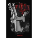 T-shirt czarny ze wzorem