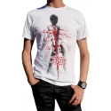 T-shirt biały z nadrukiem Demoniq
