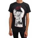 T-shirt czarny z nadrukiem Demoniq